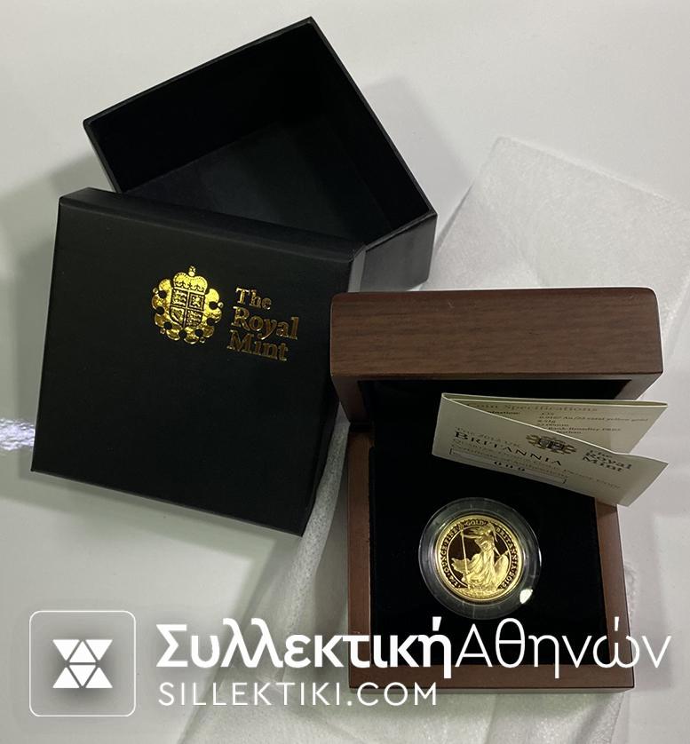 GR. BRITAIN 25 Pound 2012 gold 25 Anniversary 1987-2012 RARE